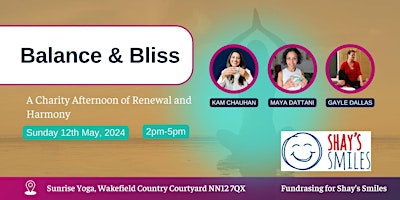 Balance & Bliss: A Charity Afternoon of Renewal and Harmony primary image