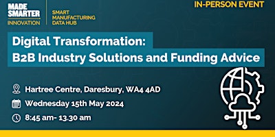 Imagem principal do evento Digital Transformation: B2B Industry Solutions and Funding Advice