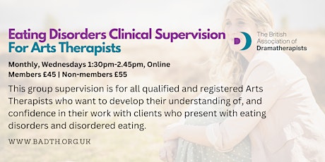 Eating Disorders Clinical Supervision for Arts Therapists