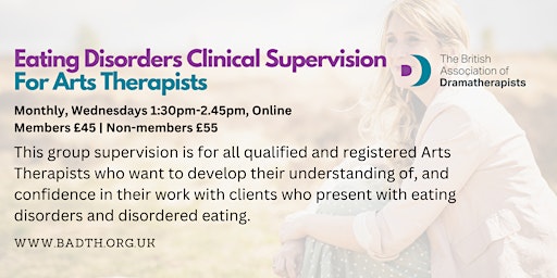 Eating Disorders Clinical Supervision for Arts Therapists primary image