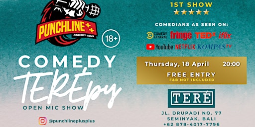 FREE Stand-Up Comedy Show at TERÉ Seminyak Bali primary image