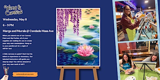 Immagine principale di Mass Ave Margs and Murals – Water Lilies 