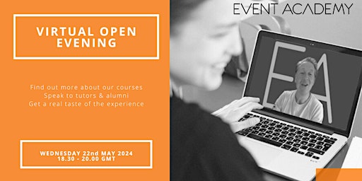 Imagem principal do evento Event Academy  - Virtual Open Evening