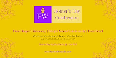 Image principale de Mother's Day Community Event - FREE Diaper Giveaway