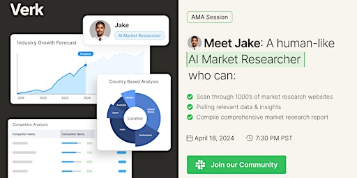 Imagem principal do evento Meet Jake: A human-like AI Market Researcher