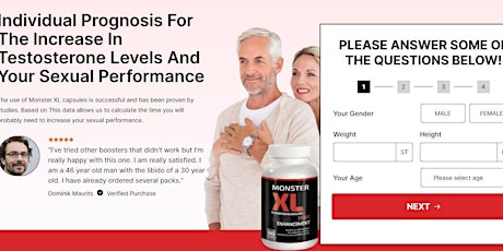 Monster XL Male Enhancement - *Top Reason To Order* Is It Worth Buy!