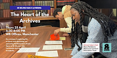 Imagem principal de We Belong Manchester April Gathering: The Heart of the Archives