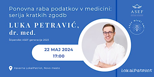 Hauptbild für Luka Petravić: Ponovna raba podatkov v medicini - serija kratkih zgodb