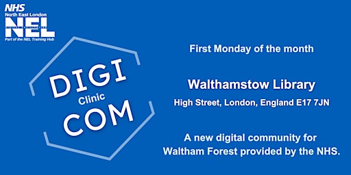 Hauptbild für Digi-Com Clinic @Walthamstow Library