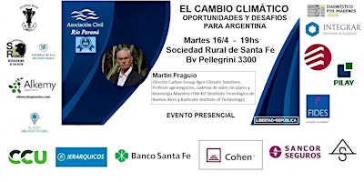 Imagem principal do evento EL CAMBIO CLIMÁTICO - Oportunidades y desafíos para Argentina