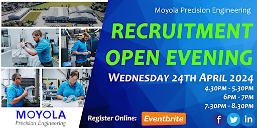 Immagine principale di Recruitment Open Evening - Moyola Precision Engineering 