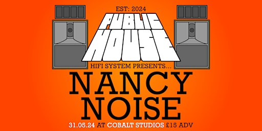 Imagem principal do evento Public House Hifi System Party at Cobalt Studios with NANCY NOISE + Support