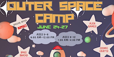 Imagen principal de Child Inspired's Children's Summer Program: Outer Space Theme (Ages 5-8 )