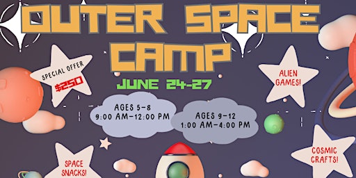 Hauptbild für Child Inspired's Children's Summer Program: Outer Space Theme (Ages 5-8 )