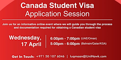 Canada Student Visa Application Session primary image