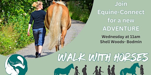 Hauptbild für Guided Mental Well-being Walks with Horses