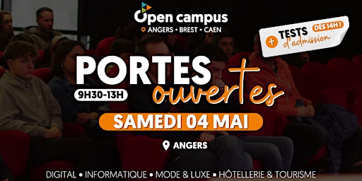 Immagine principale di JOURNÉE PORTES OUVERTES I SAMEDI 04 MAI 2024 I ANGERS 