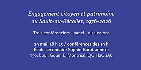 Engagement citoyen et patrimoine  au Sault-au-Récollet, 1976-2026