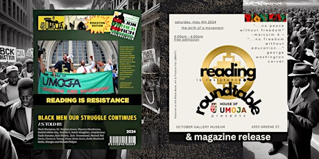 READING Is RESISTANCE UMOJA MAGAZINE EDITION RELEASE & ROUNDTABLE