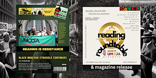 Primaire afbeelding van READING Is RESISTANCE UMOJA MAGAZINE EDITION RELEASE & ROUNDTABLE