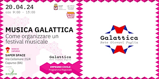 Imagem principal do evento Musica Galattica – Come organizzare un festival musicale
