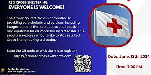 Imagen principal de Red Cross Sheltering in a Disaster - Everyone is Welcome!
