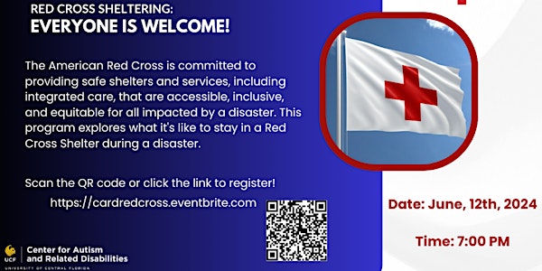Red Cross Sheltering in a Disaster - Everyone is Welcome!