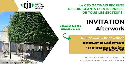 Primaire afbeelding van AFTERWORK - LE CJD GÂTINAIS RECRUTE