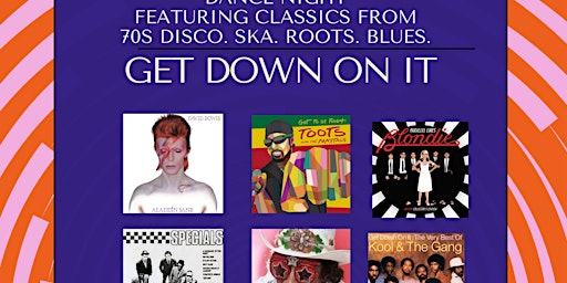 Image principale de Get Down On It - dance night featuring classics from ska, disco, blues