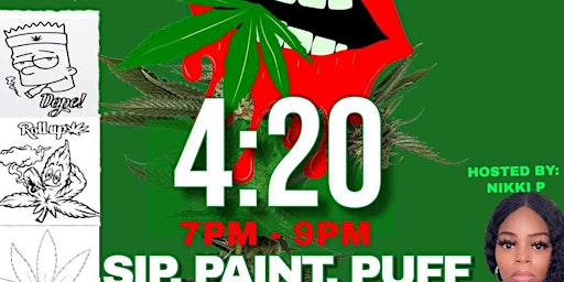 Image principale de 4/20 Paint, Sip & Puff Event in Humble