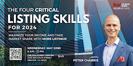 Imagem principal do evento Listing Mastery: The Four Critical Listing Skills for 2024