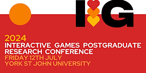 Image principale de Interactive Games Postgraduate Research Conference 2024