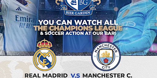 Primaire afbeelding van Real Madrid vs Man City - UEFA Champions League Quarter-final #WatchParty