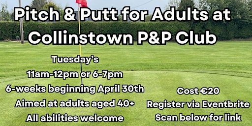 Imagem principal do evento Pitch and Putt for Adults in Collinstown P&P Club!