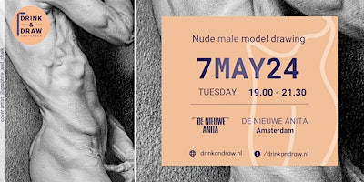 Drink & Draw | Nude male model drawing primary image