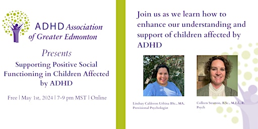 Supporting Positive Social Functioning in Children Affected by ADHD primary image