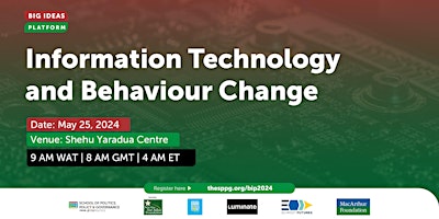 Hauptbild für Big Ideas Platform 2024: Information Technology and Behaviour Change