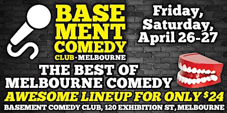 Basement Comedy Club: Friday/Saturday, April 26/27, 8pm