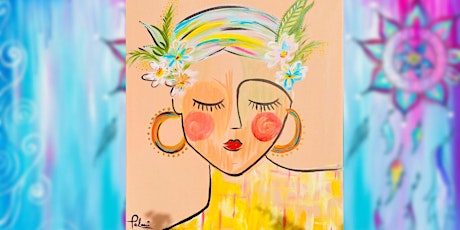 Adelaide Paint and Sip Event - Boho Abstract Girl