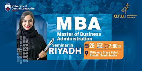 Free  UK MBA Seminar - Riyadh - 26 April 2024