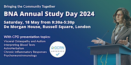 GCRN Annual Study Day - 18th May 2024