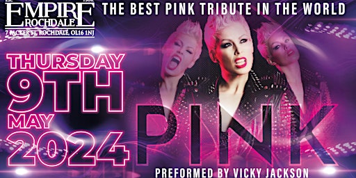 Imagem principal do evento PiNK -The Vicky Jackson UK Tour 2024 Live in Concert - Ticketed Event