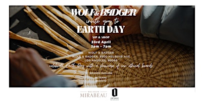 Imagen principal de Wolf & Badger Earth Day Sip & Shop - LA