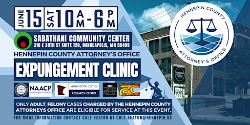 Image principale de Hennepin County Attorney's Office Expungement Clinic