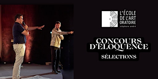 Imagem principal do evento Sélection du concours d'éloquence de L'École de l'Art Oratoire- Mai