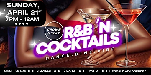 R&B ‘N COCKTAILS  | PATIO VIBES | 2 LEVELS | SUNDAY APRIL 21ST @BarDiver primary image