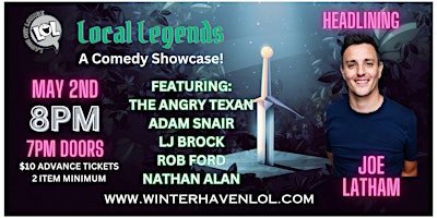 Imagem principal de Local Legends: A Comedy Showcase!