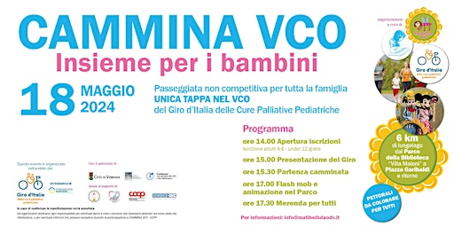 Primaire afbeelding van Cammina VCO - Insieme per i bambini