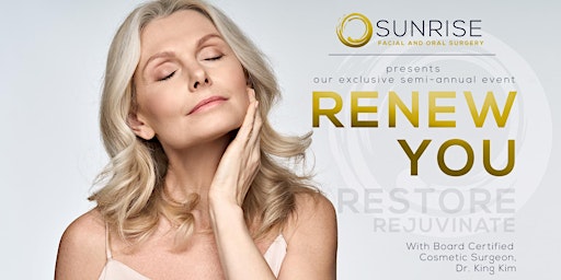 Renew You : A Facial Rejuvenation Seminar primary image