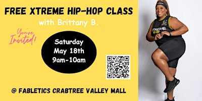 Xtreme Hip-Hop is coming to Fabletics Crabtree!! FREE CLASS!!! primary image
